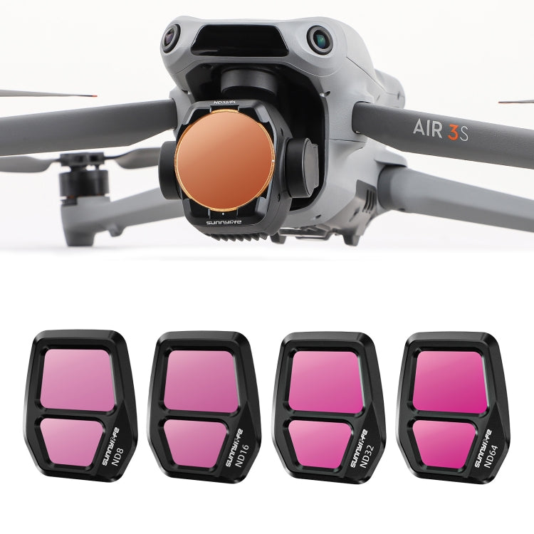 For DJI Air 3S Sunnylife Camera Lens Filter, MCUV, ND8, ND16, ND32, ND64, CPL, ND8PL, ND16PL, ND32PL, ND64PL, 3 in 1 CPL ND8 ND16, 4 in 1 ND8-64, 4 in 1 ND8-64PL, 4 in 1 UV CPL ND32 ND64, 6 in 1 UV CPL ND8-64 For DJI Air 3S Sunnylife Camera Lens Filter, MCUV, ND8, ND16, ND32, ND64, CPL, ND8PL, ND16PL, ND32PL, ND64PL, 3 in 1 CPL ND8 ND16, 4 in 1 ND8-64, 4 in 1 ND8-64PL, 4 in 1 UV CPL ND32 ND64, 6 in 1 UV CPL ND8-64